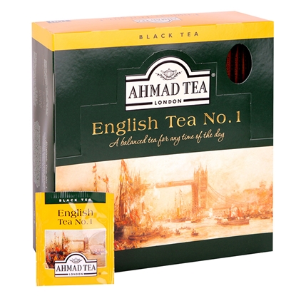 Attēls no AHMAD Melnā tēja   Alu ENGLISH TEA N1, 100 maisiņi paciņā