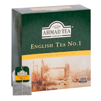 Attēls no AHMAD Melnā tēja   ENGLISH TEA No.1, 100 maisiņi paciņā