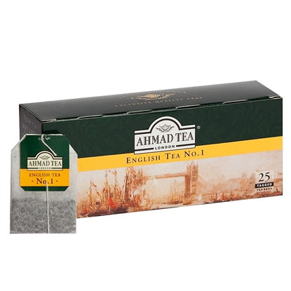 Изображение Melnā tēja AHMAD ENGLISH TEA No.1, 25 maisiņi x 2 g paciņā