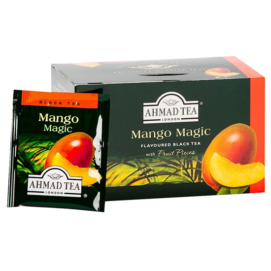 Picture of Melnā tēja AHMAD Alu Mango maģija, 20 x 2 g maisiņi paciņā