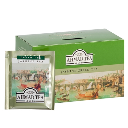 Attēls no Zaļā tēja AHMAD JASMINE GREEN, 20 maisiņi paciņā