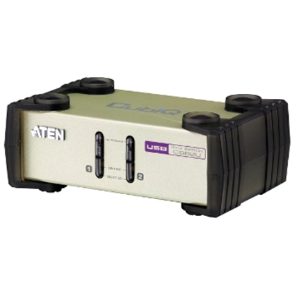 Изображение Aten 2-Port USB - PS/2 VGA KVM Switch (KVM Cables included)