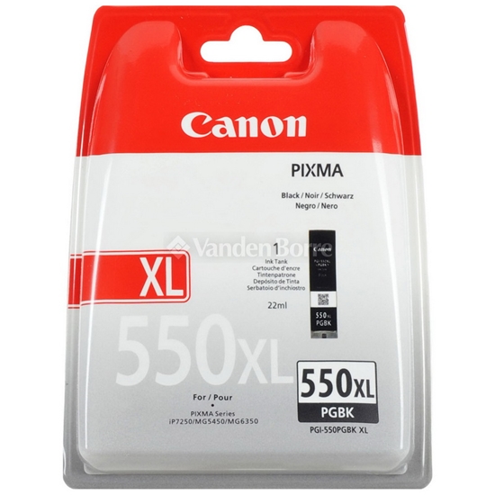 Изображение Tintes Canon PGI-550PGBKX (6431B005), melns kārtridžs tintes printeriem
