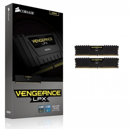 Attēls no DDR4 Vengeance LPX 32GB/2400(2*16GB) CL14-16-16-31 BLACK 1,20V  XMP 2.0