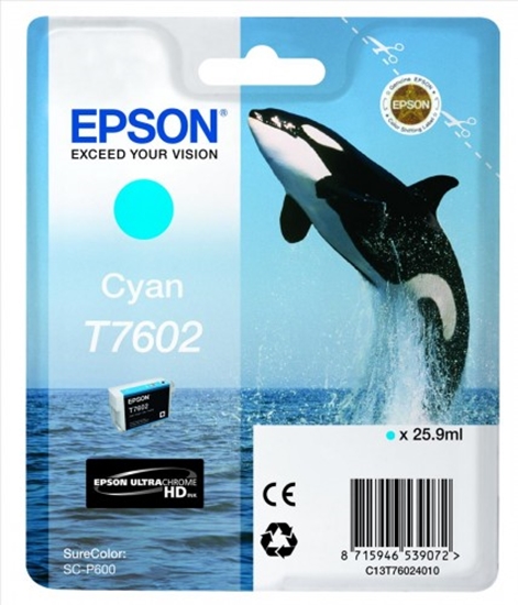 Picture of Epson ink cartridge cyan T 7602