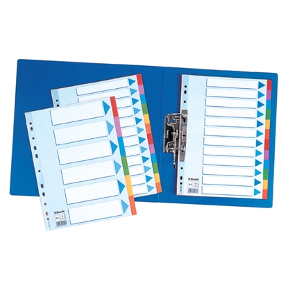 Picture of ESSELTE Sadalītājs dokumentiem  , kartona,A4 formāts, 1-5 krāsains