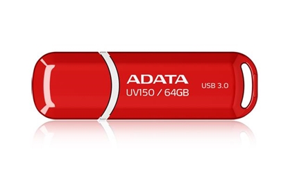 Attēls no ADATA 64GB DashDrive UV150 64GB USB 3.0 (3.1 Gen 1) Type-A Red USB flash drive