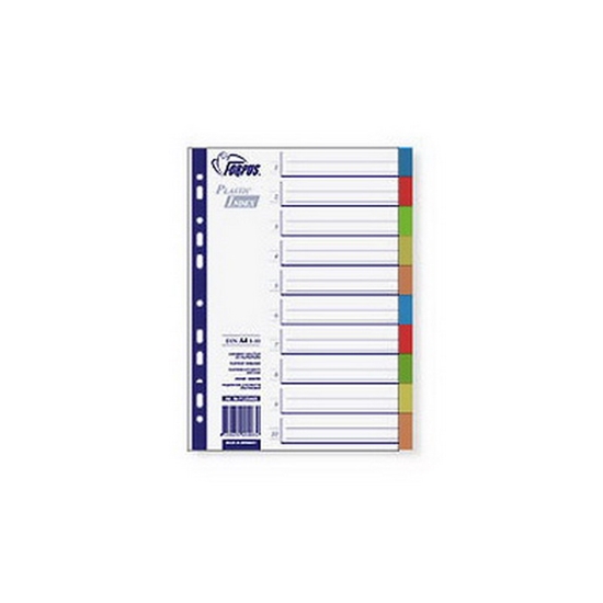 Picture of Sadalītājs dokumentiem FORPUS A4 formāts, 1-20, krāsains, bez cipariem