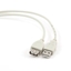 Изображение Kabelis Gembird USB Male - USB Female 2.0 0.75m White