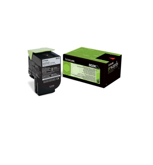 Picture of Lexmark 802K toner cartridge 1 pc(s) Original Black