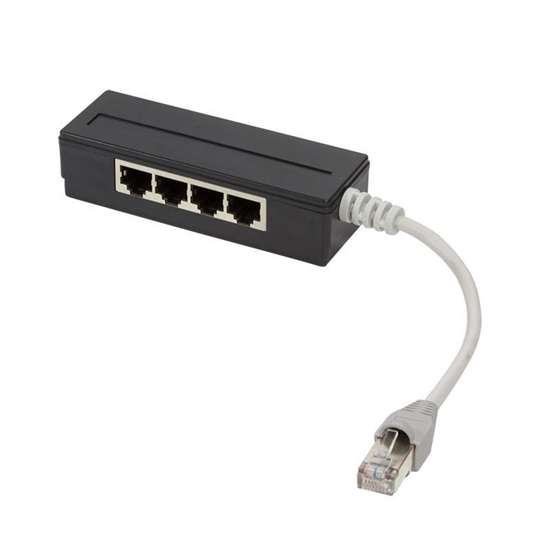 Picture of LogiLink 4-Portowy Splitter RJ45, Ekranowany, kabel 15cm (MP0032)