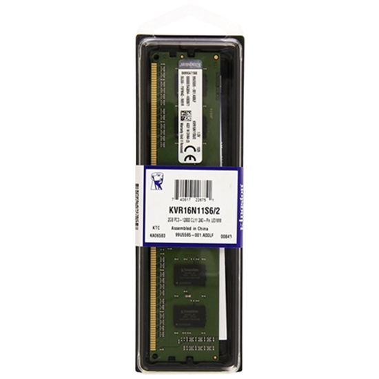 Picture of Pamięć Kingston ValueRAM, DDR3, 4 GB, 1600MHz, CL11 (KVR16N11S8/4)