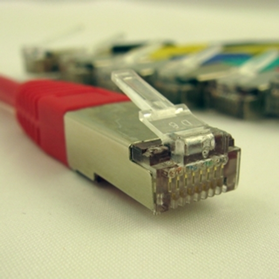 Picture of NetRack patchcord RJ45, osonka zalewana, kat. 5e FTP, 5m czerwony (BZPAT5FR)