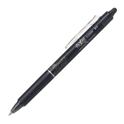 Attēls no Pildspalva rollers dzēšama PILOT FRIXION Clicker 0.7mm melna tinte