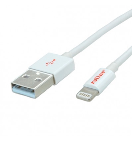Picture of ROLINE Lightning to USB cable for iPhone, iPod, iPad 1 m