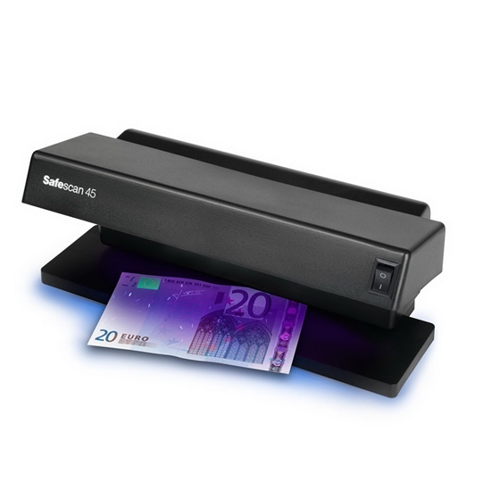Изображение SAFESCAN | 45 UV Counterfeit detector | Black | Suitable for Banknotes, ID documents | Number of detection points 1