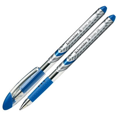 Изображение Lodīšu pildspalva SCHNEIDER SLIDER BASIC XB 1.4mm, zila tinte