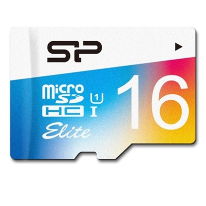 Picture of Silicon power Elite UHS-1 Colorful 16 GB, MicroSDHC, Flash memory class 10, SD adapter