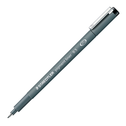 Pilt STAEDTLER Pildspalva rasēšanai   PIGMENT LINER 0.5 mm melna