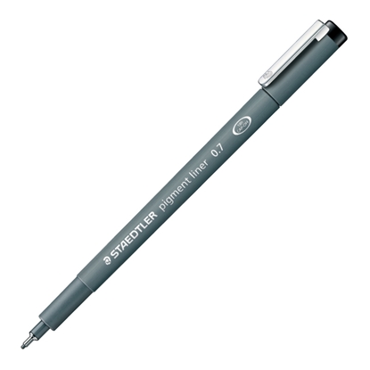 Obrazek STAEDTLER Pildspalva rasēšanai   PIGMENT LINER 0.7 mm melna