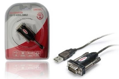 Attēls no Adapter USB- 1xRS-232 + Adapter DB9F/DB25M;  Y-105A 