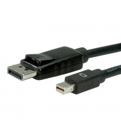 Attēls no VALUE DisplayPort Cable, DP M - Mini DP M 1 m
