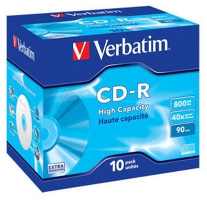 Picture of Matricas CD-R Verbatim 800MB 1x-40x Extra Protection, 10 Pack Jewel