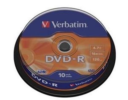 Attēls no Matricas DVD-R AZO Verbatim 4.7GB 16x 10 Pack Spindle