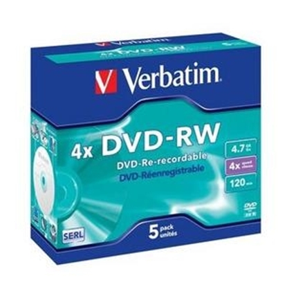Attēls no Matricas DVD-RW SERL Verbatim 4.7GB 4x 5 Pack Jewel