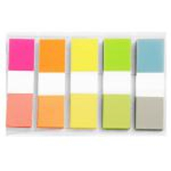 Picture of *Indeksi 12x43mm,  20 lapiņas,  5 krāsas Z-veida