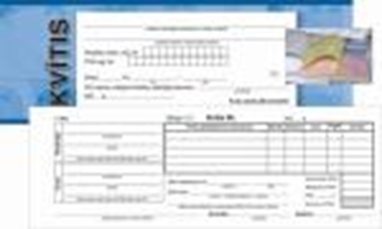 Picture of Darījuma kvīts 210x73mm ar Nr.,  3-kārt.25 kompl.