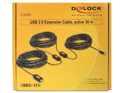 Attēls no Delock Extension Cable USB 2.0 active 30 m