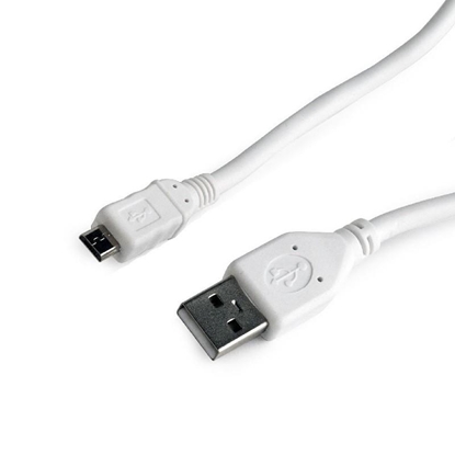 Attēls no CABLE USB2 TO MICRO-USB 0.5M/CCP-MUSB2-AMBM-W-0.5M GEMBIRD