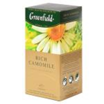 Изображение GREENFIELD Rich Camomile zāļu tēja 25x1.5g