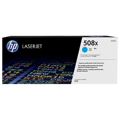 Изображение HP Cartridge No.508X Cyan HC (CF361X) for laser printers, 9500 pages.