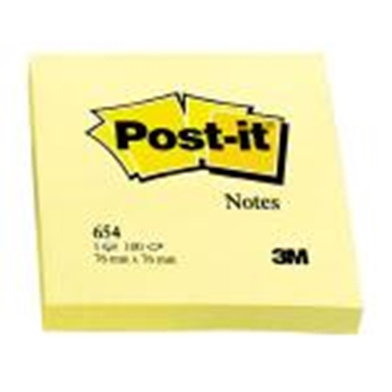 Picture of Līmlapiņas 3M Post-it 76x76mm/100l. dzeltenas