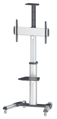 Picture of Manhattan TV & Monitor Mount, Trolley Stand, 1 screen, Screen Sizes: 37-65", Silver, VESA 200x200 to 600x400mm, Max 50kg, LFD, Lifetime Warranty