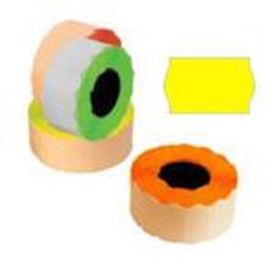 Изображение Marķēšanas lente 26x16mm dzeltena,  1000uzl./rul.