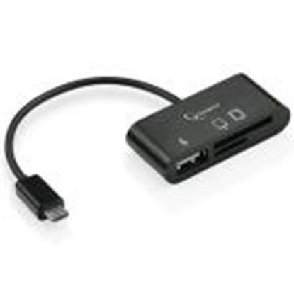 Изображение Micro USB atmiņas karšu lasītājs MicroSD/SD/USB Gembird