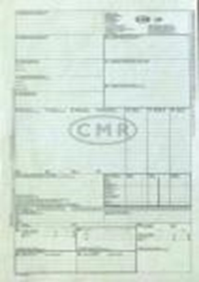 Picture of Muitas deklarācijas CMR 6 lapas bez numuriem