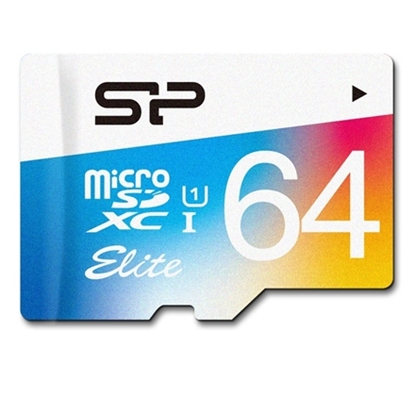 Attēls no Silicon Power memory card microSDXC 64GB Elite Class 10 + adapter