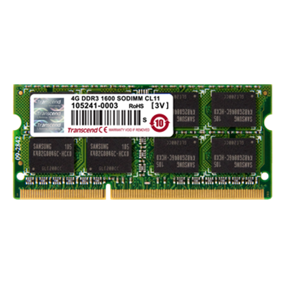 Picture of Pamięć do laptopa Transcend SODIMM, DDR3L, 4 GB, 1600 MHz, CL11 (TS512MSK64W6H)