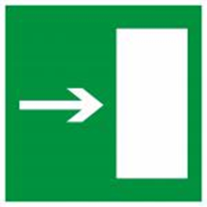 Изображение Uzlīme "Evakuācijas izeja"(pa labi) 100x100mm