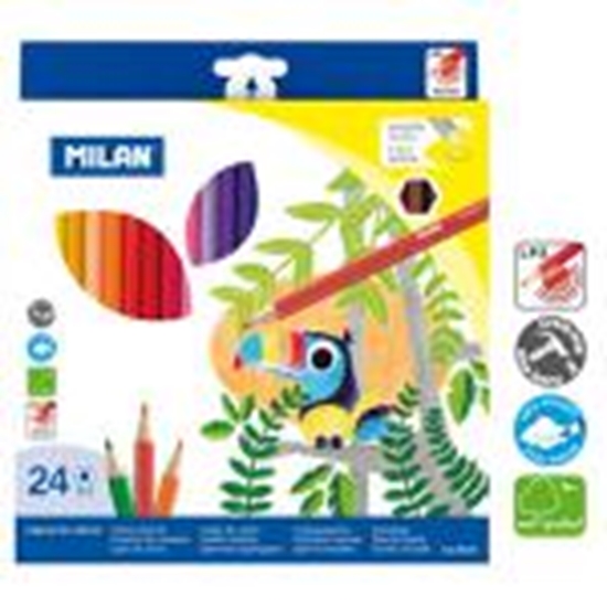 Picture of Zīmuļi krāsainie 24 krāsas Milan