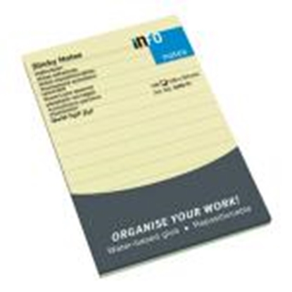 Picture of Līmlapiņas 100x150mm līniju dzeltenas,  100 lapas INFO