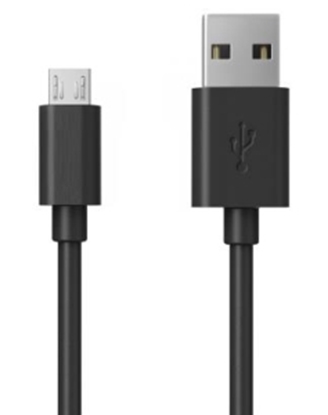 Attēls no Kabelis Brackton USB Male - MicroUSB Male 0.5m Black