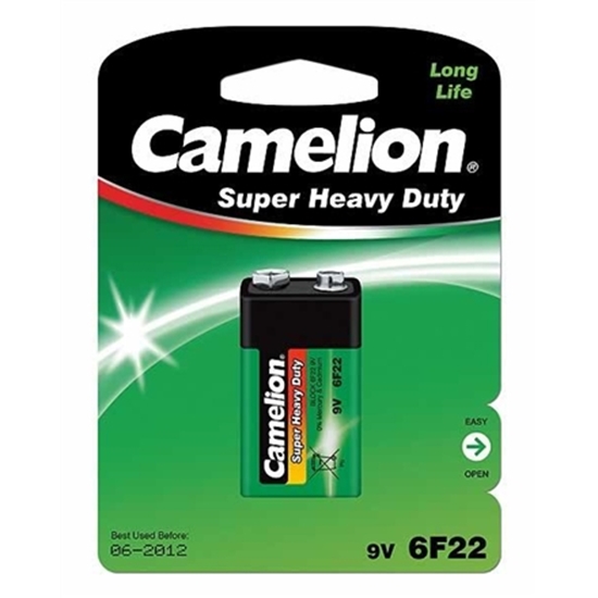 Picture of Camelion | 9V/6F22 | Super Heavy Duty | 1 pc(s) | 6F22-BP1G