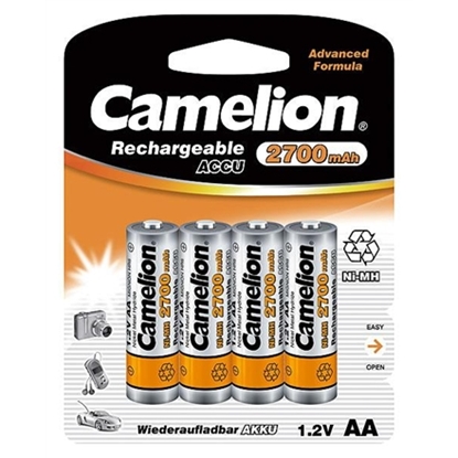 Attēls no Camelion | AA/HR6 | 2700 mAh | Rechargeable Batteries Ni-MH | 4 pc(s)