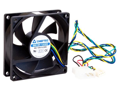 Picture of CHIEFTEC 80x80x25mm Ball Bearing PWM FAN