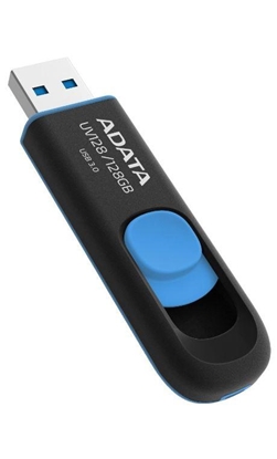 Pilt ADATA DashDrive UV128 128GB 128GB USB 3.0 (3.1 Gen 1) Type-A Black,Blue USB flash drive